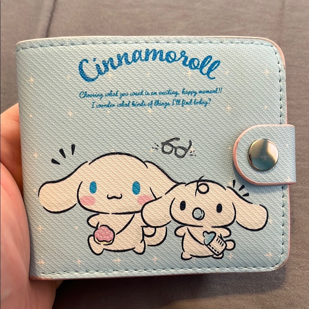 Sanrio Cinnamoroll tiny snap wallet brand new